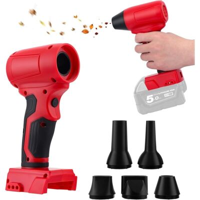 YS-YALOTRS Mini Blower Compatible with Milwaukee 18V, 30 m/s, 130,000 RPM High Speed Brushless Motor, Jet Dry Turbo Fan for Camping, Workshop Cleaning (Battery YS-YALOTRS Mini Blower Compatible with Milwaukee 18V, 30 m/s, 130,000 RPM High Speed Brushless Motor, Jet Dry Turbo Fan for Camping, Workshop Cleaning (Battery