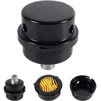 TORMATOR piece 3/8" 16MM Air Compressor Filter Silencer Metal for Air Compressor Boilers Color Black TORMATOR piece 3/8" 16MM Air Compressor Filter Silencer Metal for Air Compressor Boilers Color Black