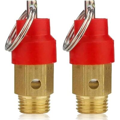 TEHTUY Piece Brass Compressor Safety Relief Valve Pressure Regulator Pressure Reducer, Male 8 Bar Compressor Safety Valve 1/8 Compressor TEHTUY Piece Brass Compressor Safety Relief Valve Pressure Regulator Pressure Reducer, Male 8 Bar Compressor Safety Valve 1/8 Compressor