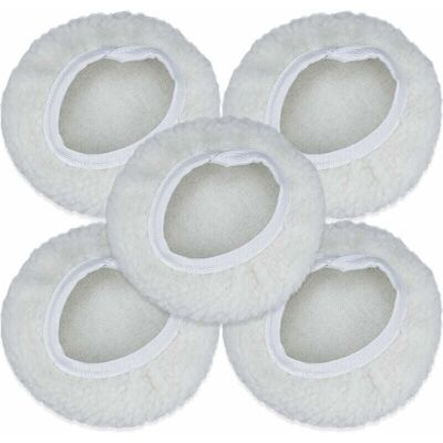 SNQ Pieces Polishing Bonnet Set, 125-150mm Car Polishing Disc Set, Wool Bonnet, Wax Pads for Most Car Polishers SNQ Pieces Polishing Bonnet Set, 125-150mm Car Polishing Disc Set, Wool Bonnet, Wax Pads for Most Car Polishers