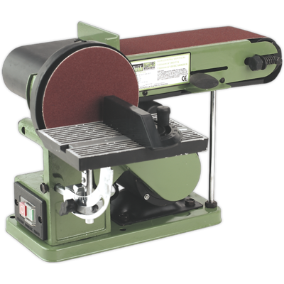 Sealey - Sm14 915 X 100mm Belt/150mm Disc Sander 500w/230v Sealey - Sm14 915 X 100mm Belt/150mm Disc Sander 500w/230v