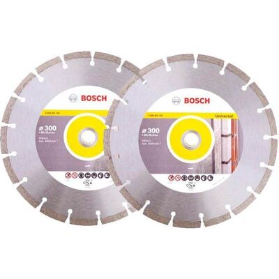 Bosch - 2 X 2608615032 Pro Universal Diamond Blade Cutting Disc Grinder 300mm 12 Bosch - 2 X 2608615032 Pro Universal Diamond Blade Cutting Disc Grinder 300mm 12