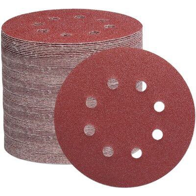 OEM 105pcs 125mm Sanding Discs, 8-hole Abrasive Paper Sanding Discs Ideal For Sanding/polishing With Random Orbital Sanders (grit 40/60/80/150/240/320/600) OEM 105pcs 125mm Sanding Discs, 8-hole Abrasive Paper Sanding Discs Ideal For Sanding/polishing With Random Orbital Sanders (grit 40/60/80/150/240/320/600)