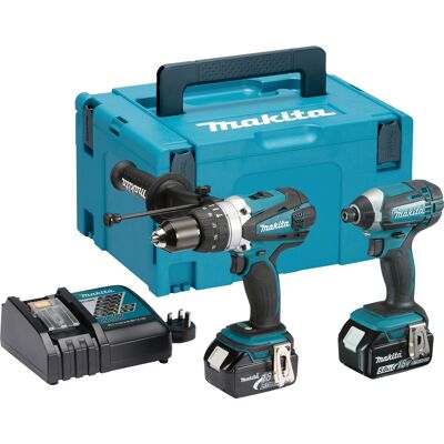 Dlx2145tj 18v Lxt Dhp458 Combi Drill + Dtd152 Impact Driver 2 X 5.0ah - Makita Dlx2145tj 18v Lxt Dhp458 Combi Drill + Dtd152 Impact Driver 2 X 5.0ah - Makita