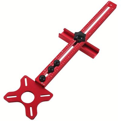 OEM Router Cutting Jig, Aluminum Alloy Router Jig Tool Cabinet Hardware Router Jig Milling Groove Adjustable Support Cutting Circle (without Base) OEM Router Cutting Jig, Aluminum Alloy Router Jig Tool Cabinet Hardware Router Jig Milling Groove Adjustable Support Cutting Circle (without Base)