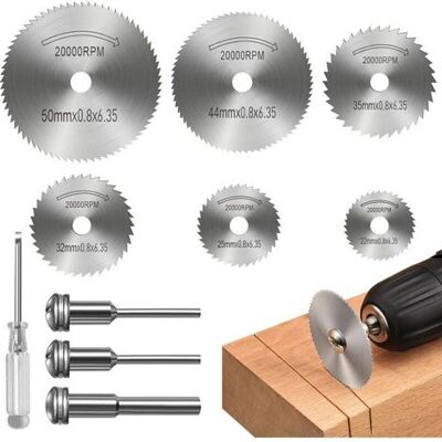 IOOMVOL Cutting Blades For Rotary Tools, Mini Hss Circular Saw Blades For Cutting Wood, Plastic And Metal (8 Pieces) IOOMVOL Cutting Blades For Rotary Tools, Mini Hss Circular Saw Blades For Cutting Wood, Plastic And Metal (8 Pieces)