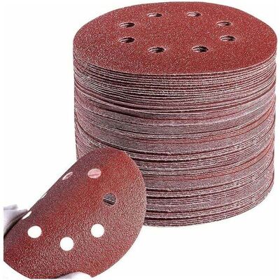 OEM 100 Pack Sanding Discs Sandpaper 125mm 8 Holes Circular Sanding Grit P60/80/100/120/240 Sanding Disc For Eccentric Sander Sanding, Polishing, Rust Removal OEM 100 Pack Sanding Discs Sandpaper 125mm 8 Holes Circular Sanding Grit P60/80/100/120/240 Sanding Disc For Eccentric Sander Sanding, Polishing, Rust Removal