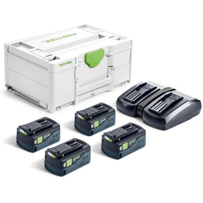 Festool Sys18v4xhp5/tcl6 Duo (578682) 18v Charger & Battery Pack Festool Sys18v4xhp5/tcl6 Duo (578682) 18v Charger & Battery Pack