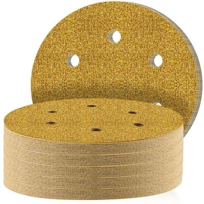 OEM 150mm Abrasive Discs, 40-piece Set Of Sanding Pads, Round 6-hole Discs, Grit 60, For Sanding, Polishing And Rust Removal With An Eccentric Sander OEM 150mm Abrasive Discs, 40-piece Set Of Sanding Pads, Round 6-hole Discs, Grit 60, For Sanding, Polishing And Rust Removal With An Eccentric Sander