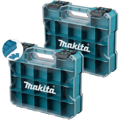 Makita E-26870 Mak2 Clear Lid Organiser Tool Box Carry Case For Bits Dividers X2 Makita E-26870 Mak2 Clear Lid Organiser Tool Box Carry Case For Bits Dividers X2