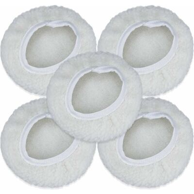 OEM 5 Pack Polishing Bonnet, 125-150mm Car Polishing Disc Kit Wool Bonnet Waxing Pads For Most Car Polishers OEM 5 Pack Polishing Bonnet, 125-150mm Car Polishing Disc Kit Wool Bonnet Waxing Pads For Most Car Polishers