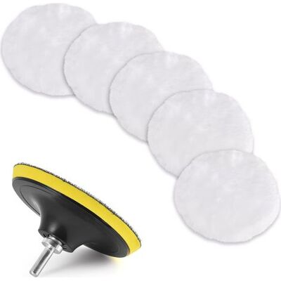 OEM 7-piece 80mm Wool Polishing Pad Set, Polishing Disc, Polishing Sponge Pads, Car Polishing Kit With M10 Drill Bit For Car Polishing, Grinding, And Waxing OEM 7-piece 80mm Wool Polishing Pad Set, Polishing Disc, Polishing Sponge Pads, Car Polishing Kit With M10 Drill Bit For Car Polishing, Grinding, And Waxing