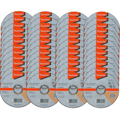 48x Makita D-18764 Fast Cutting Extra Thin Metal Grinder Disc 115mm 1.2 22.23mm 48x Makita D-18764 Fast Cutting Extra Thin Metal Grinder Disc 115mm 1.2 22.23mm