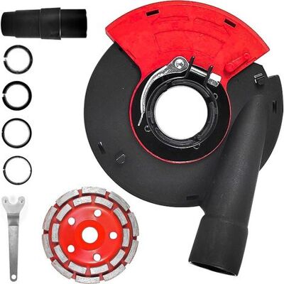 OEM Dust Extraction Grinder, 125mm Angle Grinder, Mini Angle Grinder, 125mm Disc Sander With Dust Extraction - Complete Kit With 125mm Concrete Sanding Disc OEM Dust Extraction Grinder, 125mm Angle Grinder, Mini Angle Grinder, 125mm Disc Sander With Dust Extraction - Complete Kit With 125mm Concrete Sanding Disc