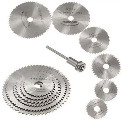 OEM 7pcs Hss Rotary Tool Saw Blade Set, Circular Saw Discs For Wood Cutting, Dremel Rotary Tool Chuck With 3.175mm(1/8") Extension Shank OEM 7pcs Hss Rotary Tool Saw Blade Set, Circular Saw Discs For Wood Cutting, Dremel Rotary Tool Chuck With 3.175mm(1/8") Extension Shank
