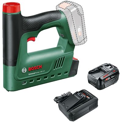 Bosch 06032a7000 Universaltacker 18v Cordless Stapler Nailer + 4ah Battery Kit Bosch 06032a7000 Universaltacker 18v Cordless Stapler Nailer + 4ah Battery Kit