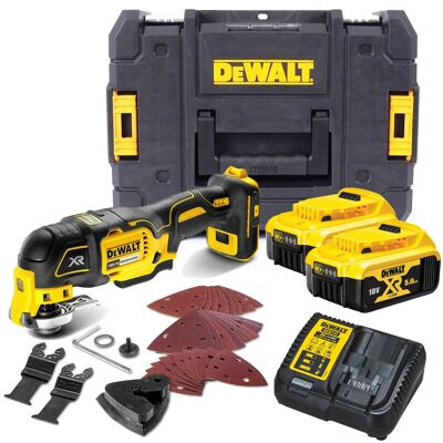 Dewalt Dcs356p2 18v Xr Brushless 3 Speed Multi Tool + 29 Accessories 2x5.0ah Bat Dewalt Dcs356p2 18v Xr Brushless 3 Speed Multi Tool + 29 Accessories 2x5.0ah Bat