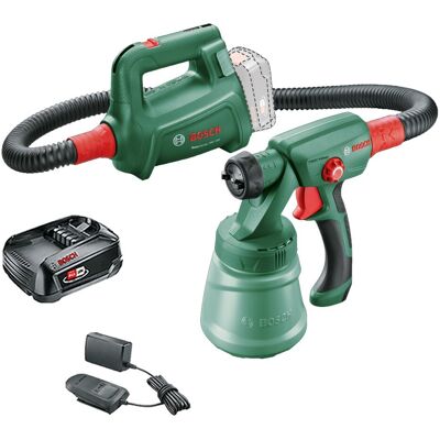 Bosch Easyspray 18v 18v-100 Cordless Paint Spray Gun + 1.5ah Battery Kit Bosch Easyspray 18v 18v-100 Cordless Paint Spray Gun + 1.5ah Battery Kit