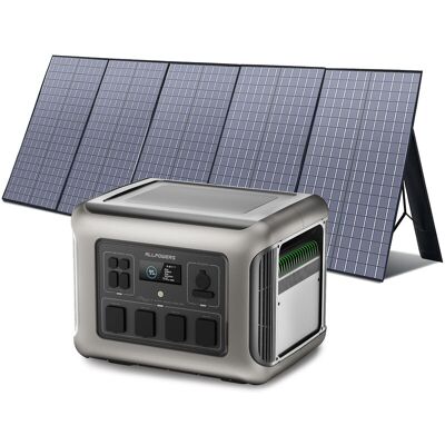 Portable Power Station Solar Generator 2016Wh LiFePO4 with 400W Solar Panel for rv, Home Backup, Emergency, Outdoor Camping Allpowers R2500 Portable Power Station Solar Generator 2016Wh LiFePO4 with 400W Solar Panel for rv, Home Backup, Emergency, Outdoor Camping Allpowers R2500