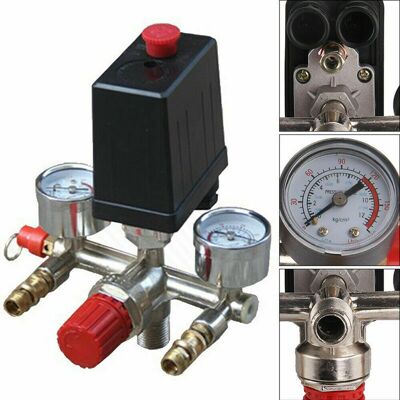EURITECSA Pressostat et contacteur de compresseur 230 V pressostat vanne gaz collecteur d'admission compresseur contrôle régulateur jauge réglage EURITECSA Pressostat et contacteur de compresseur 230 V pressostat vanne gaz collecteur d'admission compresseur contrôle régulateur jauge réglage