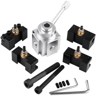 Gotrays - Quick Change Turning Tool Steel Lathe Tool Holder for Lathes, Drills, Metal Lathes Gotrays - Quick Change Turning Tool Steel Lathe Tool Holder for Lathes, Drills, Metal Lathes