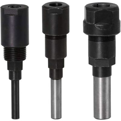 IKODM Router Collet Extension Milling Cutter Collet Extension & Cutter Cutting Engraving Machine Extension Woodworking Chuck Holder Router Bit (1/4 Shank + IKODM Router Collet Extension Milling Cutter Collet Extension & Cutter Cutting Engraving Machine Extension Woodworking Chuck Holder Router Bit (1/4 Shank +