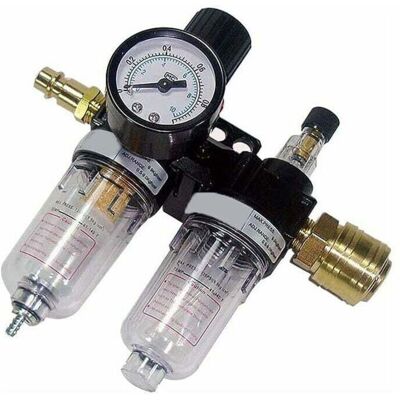 Ruolin filter regulator 1/4 air pressure regulator, water-oil separator, air pressure regulator for compressor and pneumatic tools Mumu Ruolin filter regulator 1/4 air pressure regulator, water-oil separator, air pressure regulator for compressor and pneumatic tools Mumu
