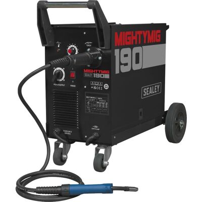 Sealey - MIGHTYMIG190 Professional Gas/Gasless mig Welder with Euro Torch 190A Sealey - MIGHTYMIG190 Professional Gas/Gasless mig Welder with Euro Torch 190A