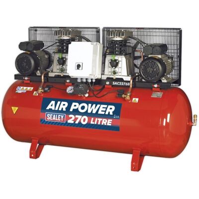 Sealey SAC2276B Compressor 270L Belt Drive 2 x 3Hp - Air Compressor Sealey SAC2276B Compressor 270L Belt Drive 2 x 3Hp - Air Compressor