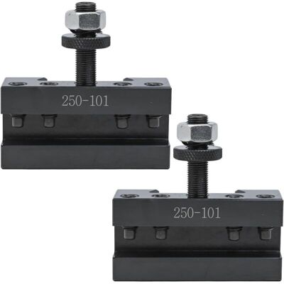 TEHTUY Set of 2 250-101 turning tool holders for CNC lathe, 3/16-1/2" capacity, precision machining for heavy cutting TEHTUY Set of 2 250-101 turning tool holders for CNC lathe, 3/16-1/2" capacity, precision machining for heavy cutting