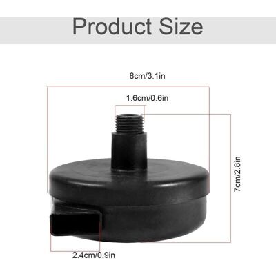 TORMATOR Silent Compressed Air Filter - 4 Pcs Air Compressor Silent Filter, 3/8" 16mm Male Thread Metal Shell Air Compressor Silent Filter for Air Compressor TORMATOR Silent Compressed Air Filter - 4 Pcs Air Compressor Silent Filter, 3/8" 16mm Male Thread Metal Shell Air Compressor Silent Filter for Air Compressor