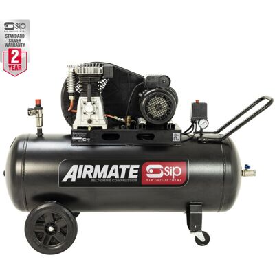 SIP BD 3HP 150 Litre Belt Drive Compressor - L37 x W131 x H82 cm - Black SIP BD 3HP 150 Litre Belt Drive Compressor - L37 x W131 x H82 cm - Black
