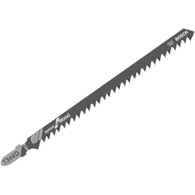 T344 d Speed for Wood Jigsaw Blades - PQ-5 - Bosch T344 d Speed for Wood Jigsaw Blades - PQ-5 - Bosch