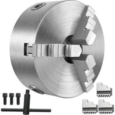 VEVOR Metal Lathe Chuck 3 Jaw Self-Centering 5 inch Milling Turning CNC Machines VEVOR Metal Lathe Chuck 3 Jaw Self-Centering 5 inch Milling Turning CNC Machines