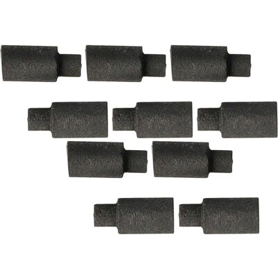 Vhbw - 10x Carbon Brush 3 x 2 x 6.5 mm replacement for Roco 89743 for locomotive, model making toy train,, Dark Grey Vhbw - 10x Carbon Brush 3 x 2 x 6.5 mm replacement for Roco 89743 for locomotive, model making toy train,, Dark Grey