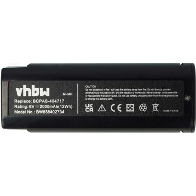 vhbw Battery for Paslode Tools - 2000mAh NiMH, 6V Black vhbw Battery for Paslode Tools - 2000mAh NiMH, 6V Black