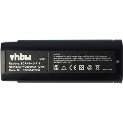 vhbw Battery for Paslode Impulse - 2000mAh NiMH, 6V vhbw Battery for Paslode Impulse - 2000mAh NiMH, 6V