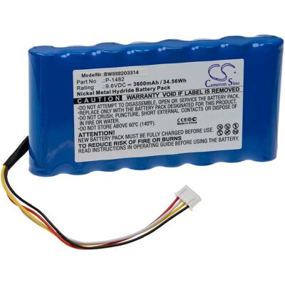 VHBW P-1482 Battery - 3600mAh NiMH for Measurement Device VHBW P-1482 Battery - 3600mAh NiMH for Measurement Device