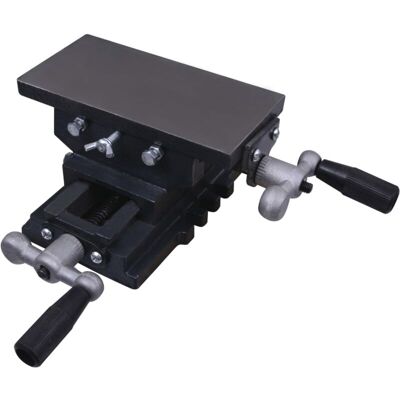 VidaXL Cross Slide Vice Table - Manual, Black, Model 144289 - Cross Slide Vice Table VidaXL Cross Slide Vice Table - Manual, Black, Model 144289 - Cross Slide Vice Table
