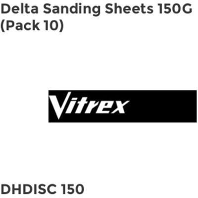 Delta Sanding Sheets 150G (Pack 10) VITDHDISC150 - Vitrex Delta Sanding Sheets 150G (Pack 10) VITDHDISC150 - Vitrex