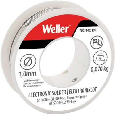 Weller - Sn100Ni100+ - 1mm - 70g - Solder Weller - Sn100Ni100+ - 1mm - 70g - Solder