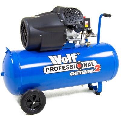 Air Compressor Wolf Professional Cheyenne 2 Portable 100L, 14.6 CFM, 3HP Air Compressor Wolf Professional Cheyenne 2 Portable 100L, 14.6 CFM, 3HP