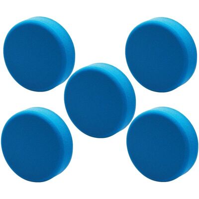 X5 Draper 125mm Polishing Sponge Medium Hook and Loop Blue 12.5cm 5 Inch 02108 X5 Draper 125mm Polishing Sponge Medium Hook and Loop Blue 12.5cm 5 Inch 02108