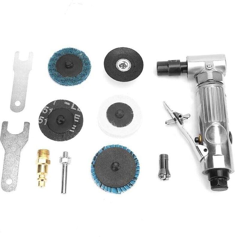 YMYNY Air Die Grinder, 90 Degree 1/4'' mbsp Pneumatic Die Grinder Angle Sander Polishing Grinder Professional Air Compressor Die Grinder with 2 Inch