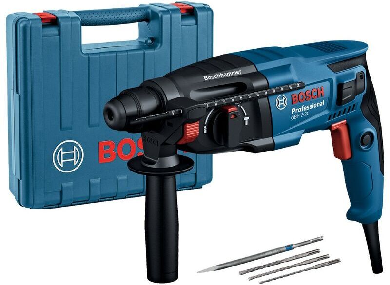 Bosch - GBH2-21 240v sds Plus Rotary Hammer Drill 720w GBH221 & Case & Drill Bits