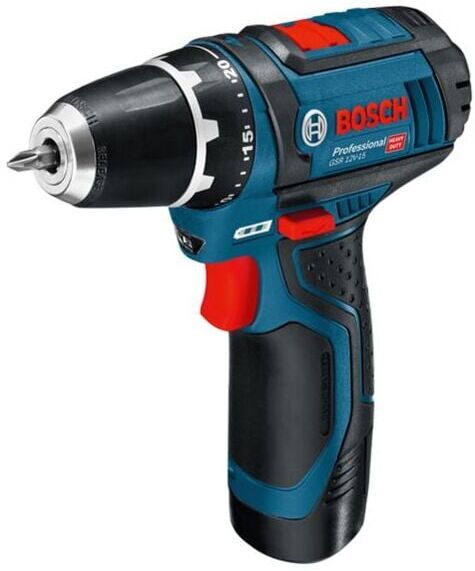 Drill Driver 12V 2 x 2.0Ah Li-ion 10mm Chuck BSH60186817A - Bosch Professional