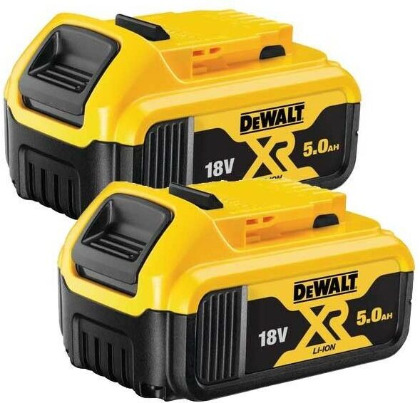 Dewalt - DCB184 5.0ah 18v xr Lithium Ion Li-Ion Battery Twin Pack - led Indicator