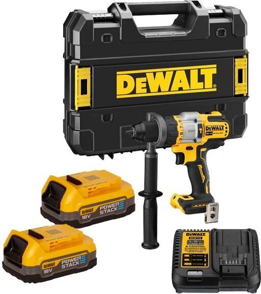 DeWalt DCD999E2T 18v XR FlexVolt Advantage Hammer Drill - 2x Powerstack Compact