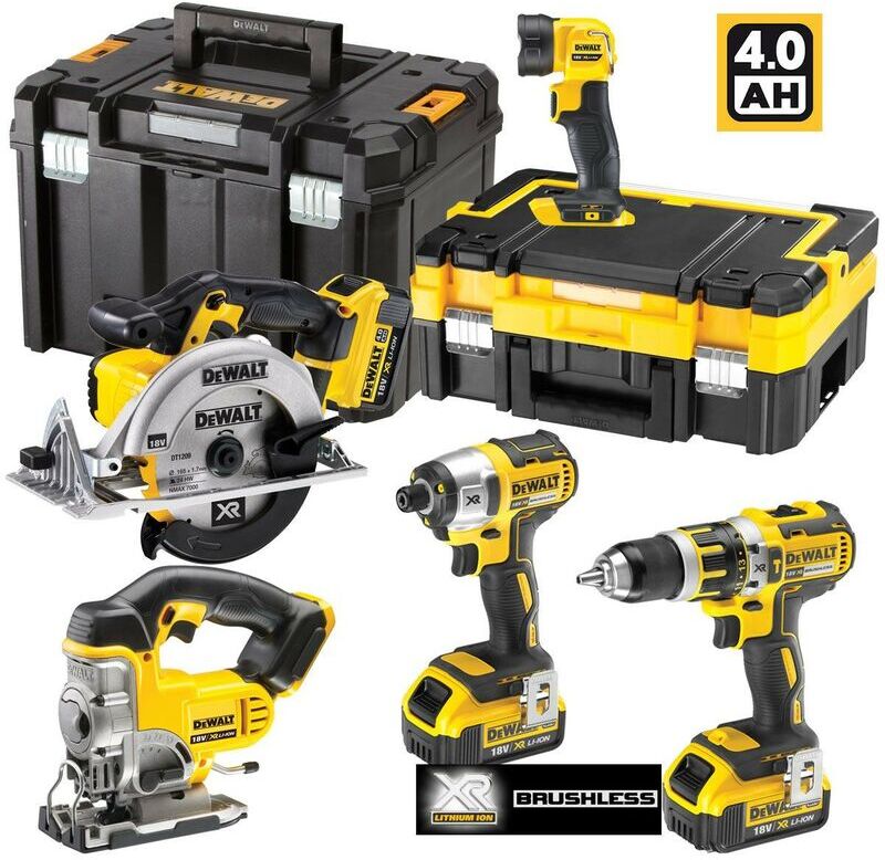 DeWalt DCK550M3T Brushless 18v XR 5 Piece Power Tool Kit - 3x 4ah Lithium Ion
