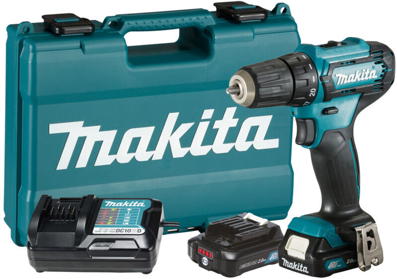 DF333DWAE 12v max cxt Drill Driver Kit - 2 x 2ah Batteries, Charger and Case - Makita